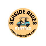 Seaside Rides Logo 30A Golf Cart Rentals Our website is SeasideRides30A.com